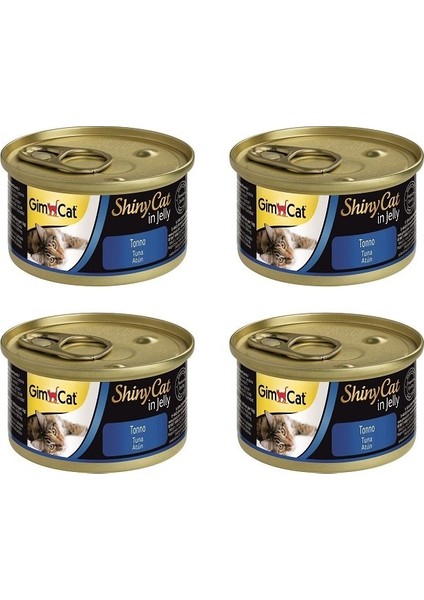 Shinycat Konserve Kedi Maması - Tuna Balıklı 70 gr x 4