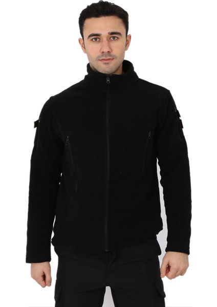 Çok Cepli Siyah Tactical Polar - Taktik Askeri Outdoor Polar fırsatları