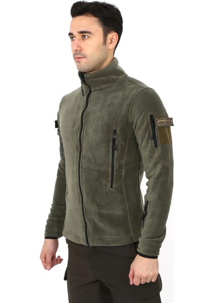 Asker Marketi Çok Cepli Haki Tactical Polar - Taktik Askeri Outdoor Polar