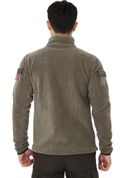 Çok Cepli Açık Haki Tactical Polar - Taktik Askeri Outdoor Polar fiyatları