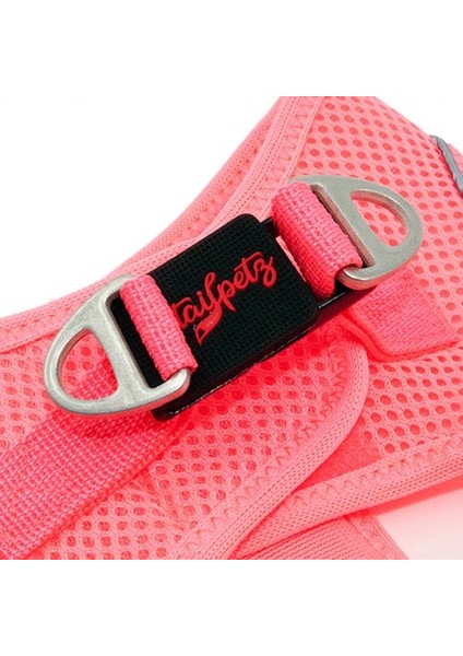 Airmesh Neon-Pembe Göğüs Tasması Large