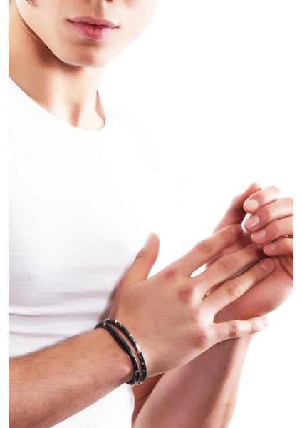 Erkek Çelik Kapama Kamuflaj Baskılı Dolama Deri Bileklik fiyatları