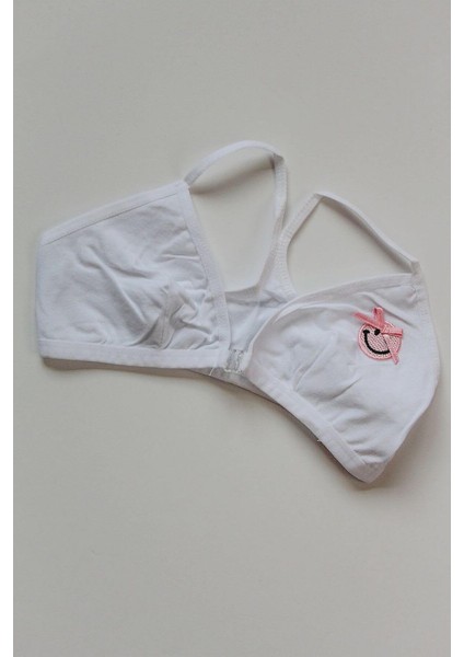 Kız Çocuk Pamuklu Klipsli Beyaz Sütyen