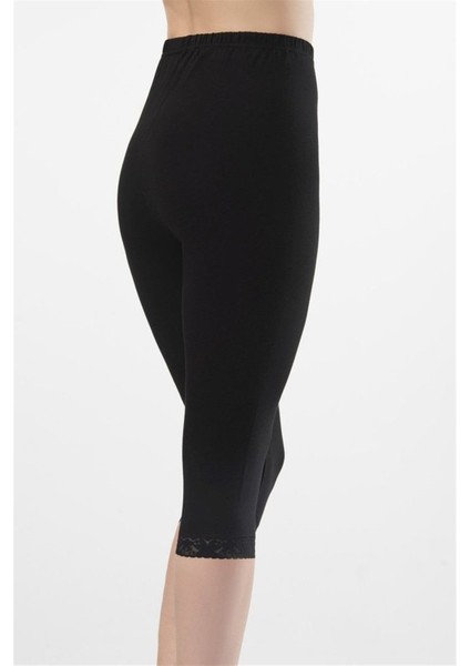 Kadın Siyah Dantelli Uzun Tayt 259 fiyatları