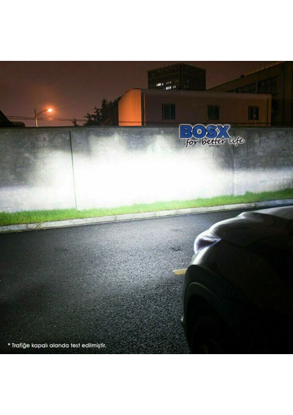 Bosx Vısıon LED Xenon Soğutuculu Far Ampulü 4400LM 6000K H7