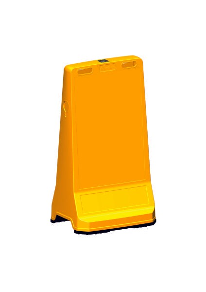 Ultra Levhalı Reklam Dubası Çift Yön Baskısız Sarı Reklam Levhası 12427DBA