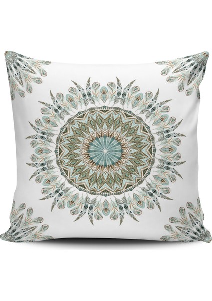 Kırlent Dünyası Etnik Desenli Dijital Baskılı Kırlent Kılıfı