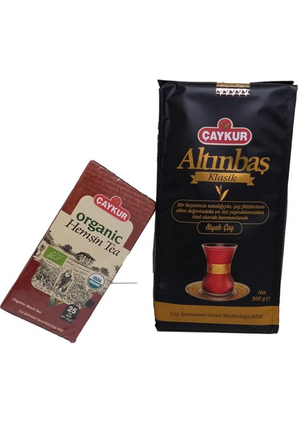 Altınbaş Dökme Çay 500 gr + Organik Hemşin Siyah Çay Süzen Poşet 50 gr fiyatları