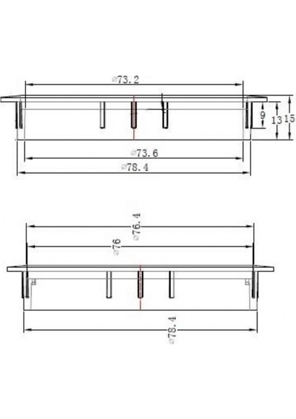 Zamak Kablo Kapağı Büyük Krom 80 Mm. Çap