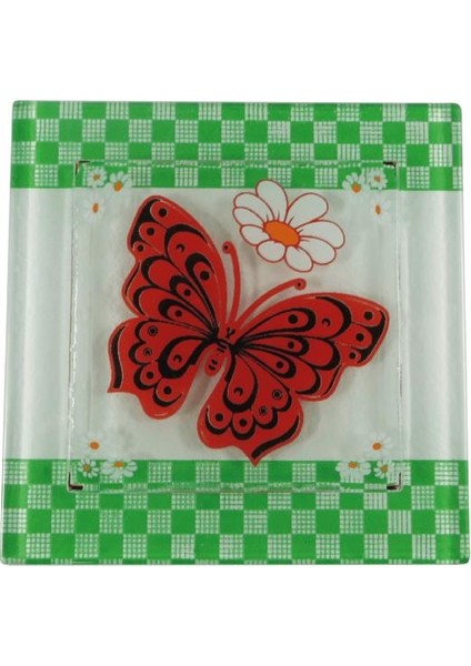 Cam Gider Kapağı Dekoratif Banyo Gider Süsü 10 x 10 cm