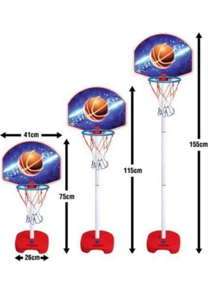 Futbol Kalesi Ayaklı Basketbol Potası Çocuk Oyuncakları