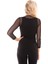 Tül Ön Fırfırlı Agraflı Body | BLZ31319 Siyah 5