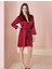 900 Bride Saten Sabahlık - Bordo 1