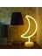 Hediye Sahibi Ay Tasarımlı Neon LED Lamba 31X18 cm 1