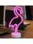 Hediye Sahibi Flamingo Tasarımlı Neon LED Lamba 32*15CM 1