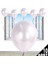 Metalik Parlak Balon, 10 Adet - Beyaz 2
