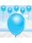 Metalik Parlak Balon, 10 Adet - Mavi 1
