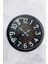 40 cm Siyah Metal Retro Duvar Saati 1