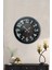 40 cm Siyah Metal Retro Duvar Saati 2