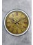 40 cm Beyaz Metal Maps Duvar Saati 1