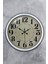 40 cm Beyaz Metal Retro Duvar Saati 1