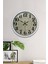 40 cm Beyaz Metal Retro Duvar Saati 2