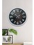 40 cm Beyaz Metal Retro Duvar Saati 2