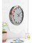 36 cm Krom Metal Sayısız Duvar Saati 4