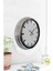 40 cm Krom Metal Sayısız Duvar Saati 4