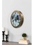 36 cm Eskitme Metal Eskitme Dünya Duvar Saati 3