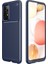 - Samsung Galaxy A52 - Kılıf Auto Focus Karbon Negro Silikon Kapak - Lacivert 1