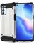 - Oppo Reno 5 Pro 5G - Kılıf Çift Katman Zırh Tank Crash Military Kapak - Gri - T16579 1