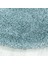 Modern Dekoratif Yumuşak Shaggy 3 cm Tüylü düz Pastel Mavi Oturma Odası Salon Halısı Yuvarlak 5