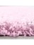 Modern Dekoratif Shaggy 30 mm uzun tüylü düz Pembe Oturma Odası Salon Halısı Yuvarlak 2