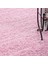 Modern Dekoratif Shaggy 30 mm uzun tüylü düz Pembe Oturma Odası Salon Halısı Yuvarlak 3