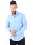 Düz Yaka Slimfit Gömlek - Açık Mavi 2