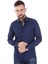 Düz Yaka Slimfit Gömlek - Jean Lacivert 2