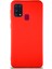 Samsung Galaxy M31 Kılıf Soft Premier Renkli Silikon Kapak - Kırmızı 1