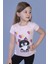 Kız Çocuk Likee Kedi Baskılı T-Shirt 1
