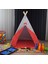 %100 Pamuk Ahşap Çocuk Oyun Çadırı Kızılderili Çadırı Oyun Evi 1