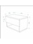 Nightstand Çekmeceli Bölmeli Komodin Meşe Antrasit 3
