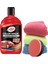 Renkli Cila Kırmızı 500 ml + 3 Adet Mikrofiber Bez + Cila Süngeri 1