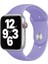 Apple Watch Uyumlu 38MM Sport Band Silikon Kordon - Lila 1