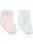 Kız Bebek 2'li Çorap 0-18 Ay Beyaz-Pembe 1