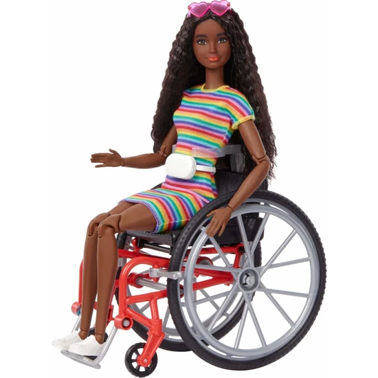 Barbie Fashionistas Bebek #166 Barbie Tekerlekli Sandalye