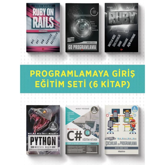 Dikeyeksen Yayın Dağıtım Programlamaya Giriş Eğitim Seti (6kitap) -  Murat Özalp