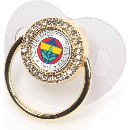 Sahi Aksesuar Zirkon Taşlı Fenerbahçe Logolu Silikon Emzik