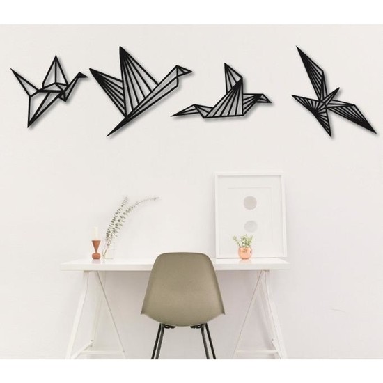 Origami Kuşları 4 Lü Dekoratif Duvar Kuşları Duvar Tablosu Fiyatı Origami Kuşları 4 Lü Dekoratif Duvar Kuşları Duvar Tablosu Fiyatı