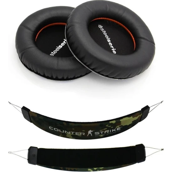 Steelseries V1 V2 V3 Headband Kafa Bandı + Kulaklık Padi Süngeri