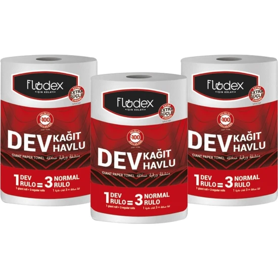 Flodex Dev Kağıt Havlu 3'lü